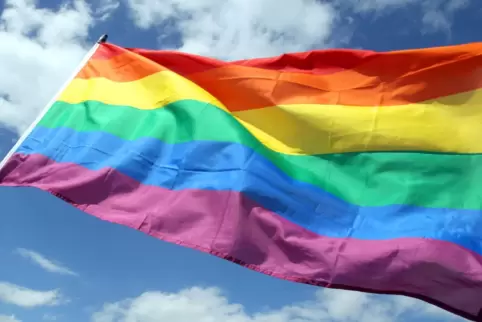Die Regenbogenflagge, das Symbol für Schwule, Lesben, Bisexuelle und Transgender (kurz: LGBTQI). Gegen die Community häufen sich