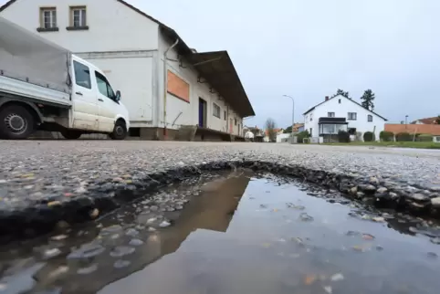 Der Böhlweg in Offenbach. 