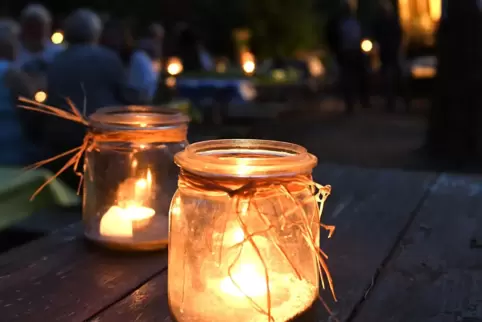 Stimmungsvoll: die Beleuchtung am Funzelabend. 