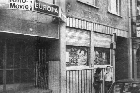 Das Europa-Movie in der Hauptstraße. Hier wurde Ende Juli 1980 die 30-jährige Geschäftsführerin erstochen aufgefunden.