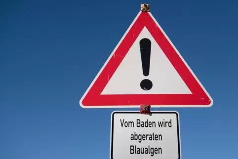 Menschen und Tiere sollen den Kontakt mit dem Wasser meiden.