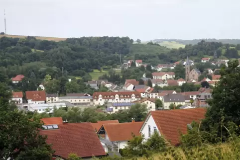 Eine Ortsansicht von Glan-Münchweiler aus dem Jahr 2012. 