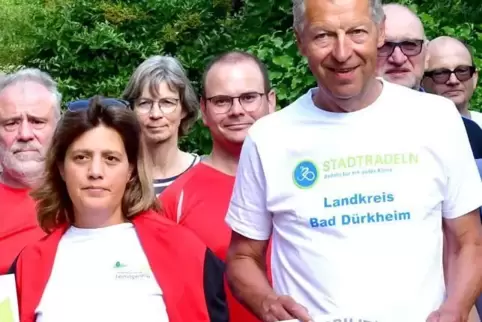 Vorbild-Radler für die Verbandsgemeinde Leiningerland und Grünstadt: Sarah-Kathrin Mann und Klaus Wagner. 