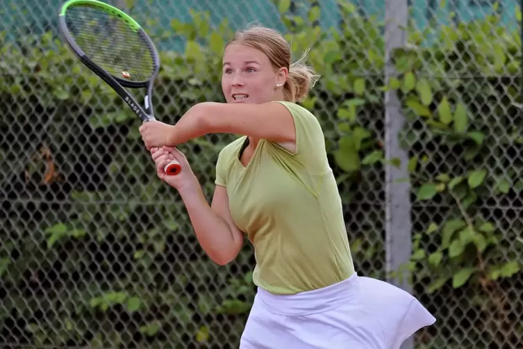 Wie im Vorjahr schaffte es Isabella Krassnitzer vom TC Freinsheim in die Finalrunde der weiblichen U18. 