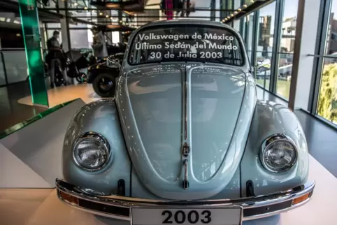 Der letzte in Mexiko gebaute Käfer steht heute in der Autostadt in Wolfsburg. 