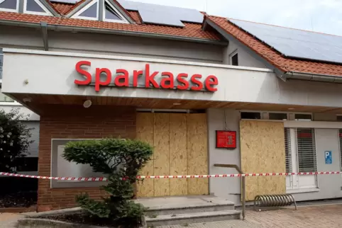 Vor wenigen tagen wurde in Berg ein Geldautomat gesprengt.