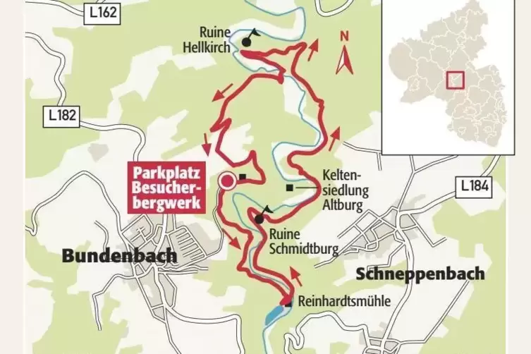 Hahnenbachtaltour: Der Rundweg ist zehn Kilometer lang.