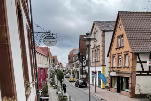 Die Innenstadt von der Treppe des Rathauses aus betrachtet. 