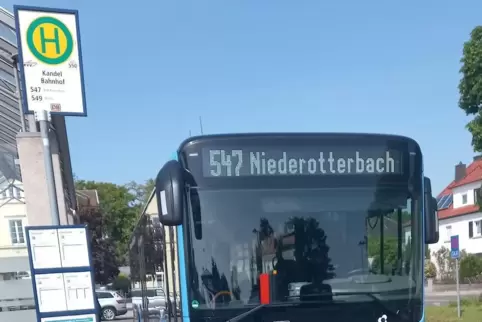 Die Buslinie 547 fährt seit einigen Wochen auch samstags. 
