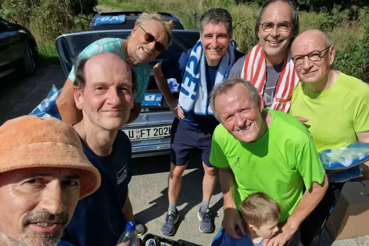 Selfie nach absolvierter Joggingrunde. 