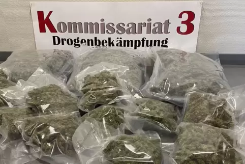 Weit mehr als die hier abgebildete Menge Marihuana wechselte im Februar in Oggersheim den Besitzer. 