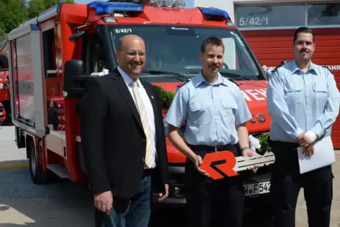 Da war die Freude noch groß: Übergabe des neuen Fahrzeugs in Lindenberg im Mai 2022. 