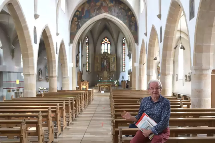 Ansgar Mohr kennt die Pfarrkirche von Kindesbeinen an. 
