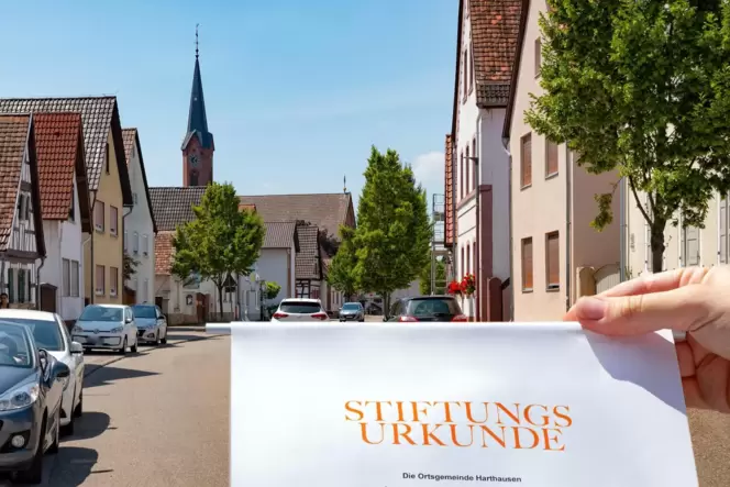 Stiftungsurkunde: Seit rund einem Jahr gibt es die Bürgerstiftung Harthausen.