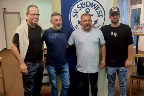 Der neue Südwest-Vorstand: von links nach rechts: Harald Fuchs, Ronald Helbing, Giuseppe Marino, Marco Marino 