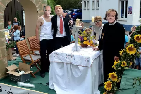 Am Obermoscheler Kerweumzug hat’s in der Vergangenheit viele originelle Motive zu bestaunen gegeben – wie 2017 der Beitrag der „