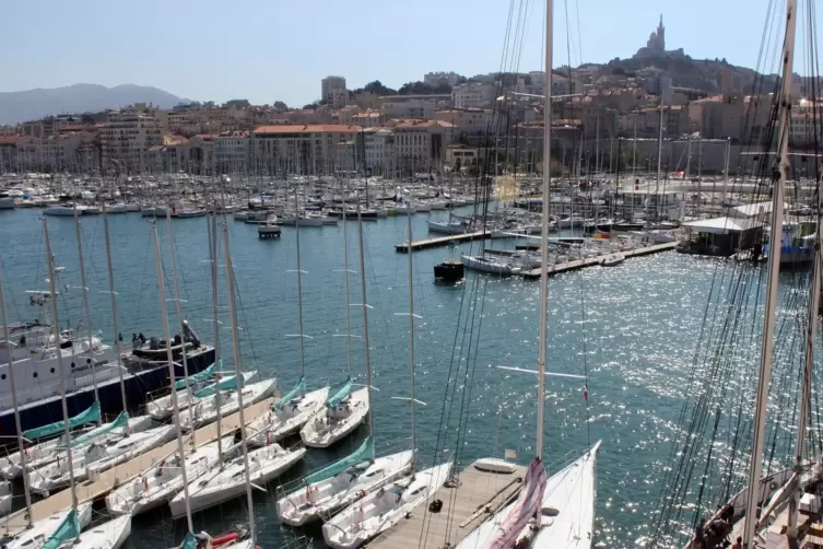 Der Hafen von Marseille. 