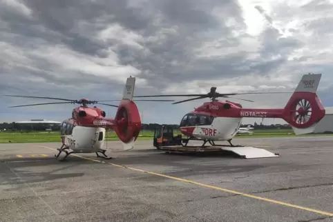 Helikopter-Tausch: Am City Airport in Mannheim ist seit dieser Woche eine Maschine mit fünf Rotorblättern im Einsatz. 
