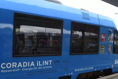 Der Prototyp des Coradia iLint, der im Januar 2019 in Ludwigshafen zu sehen war, wurde in Niedersachsen gebaut.