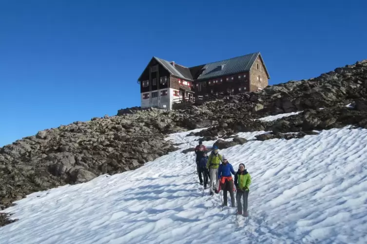 Der Weg zur H&uuml;tte ist kein Spaziergang.