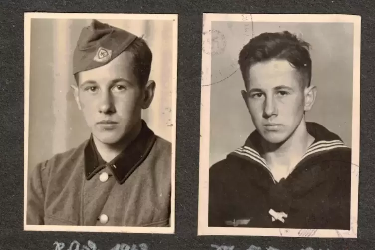 Jugend im Zweiten Weltkrieg: Albert Emmerling als Arbeitsmann beim R.A.D. im Sommer 1943 und anschlie&szlig;end als Matrosen-Anw&auml;rter 