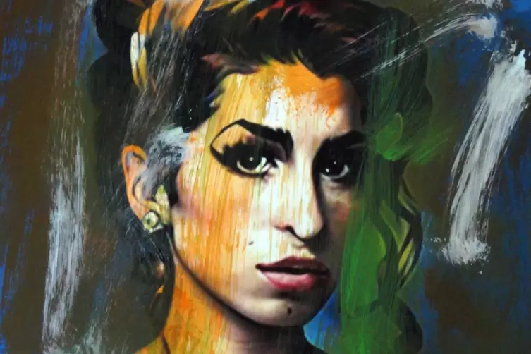 Amy Winehouse (1983-2011), Gem&auml;lde von August Eberle