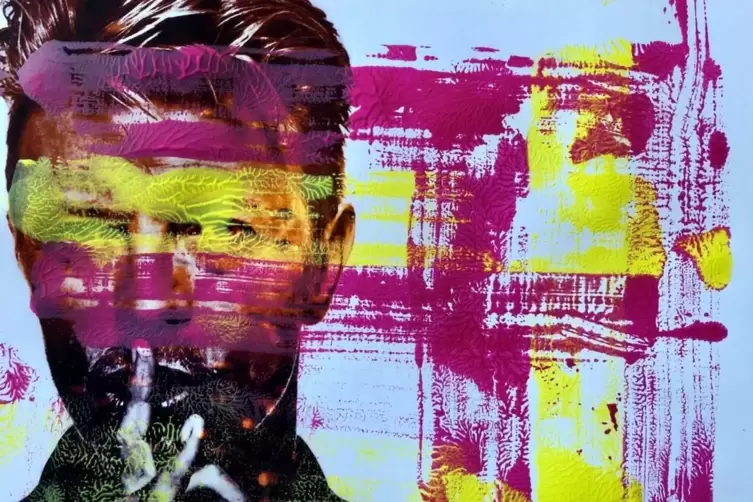 David Bowie (1947-2016), Gem&auml;lde von August Eberle 