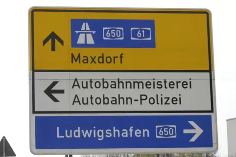 Die Beamten der Polizeiautobahnstation Ruchheim hatten es nicht weit zum „Tatort“. 