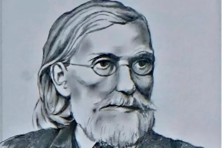 Jakob Heinrich L&uuml;tzel, gezeichnet von der K&uuml;nstlerin Christiane Koeppler.