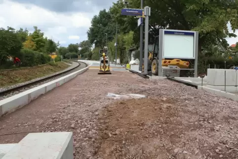 Die Baustelle am Westbahnhof. 