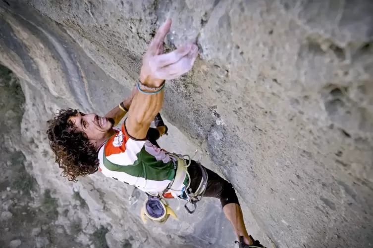 In Palästina: Kletterer Andrew Bisharat – seine Abenteuer sind im Kino zu sehen.