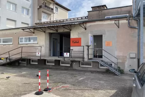 Außenansicht der neuen Räume der Tafel Kaiserslautern in der Bleichstraße.