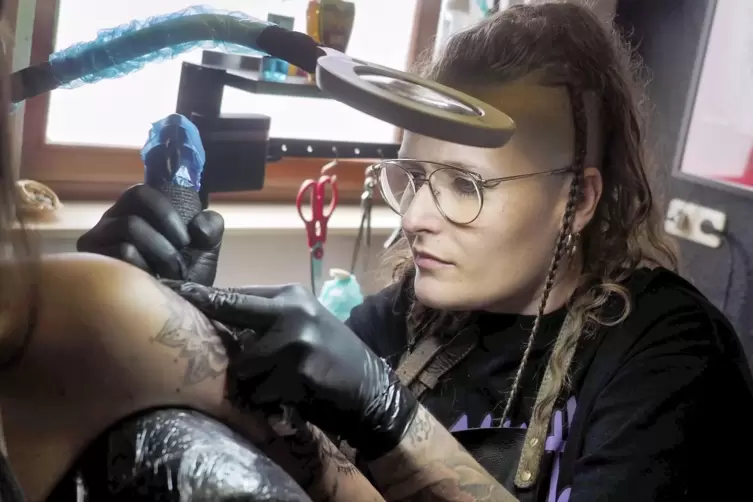 Mit dem Tattoo-Studio erfüllte sich Sandra Grub einen langgehegten Wunsch. 