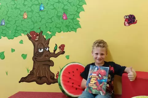 Spannende Bücher sind die Favoriten von Colin Wolf. Der Siebenjährige ist beim leseseommer ins „Marvel-Universum“ eingetaucht.