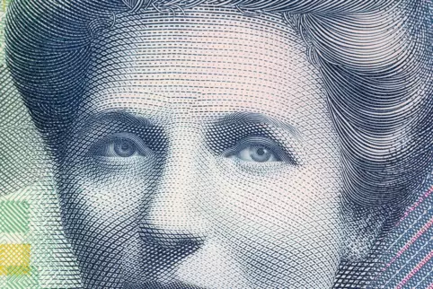 Seit 1990 ziert Kate Sheppards Porträt die neuseeländische 10-Dollar-Note – gemeinsam mit weißen Kamelien, jenen Blumen, die 189