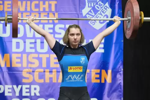 Reißt 73 Kilogramm: Christina Spindler vom AV 03 Speyer.