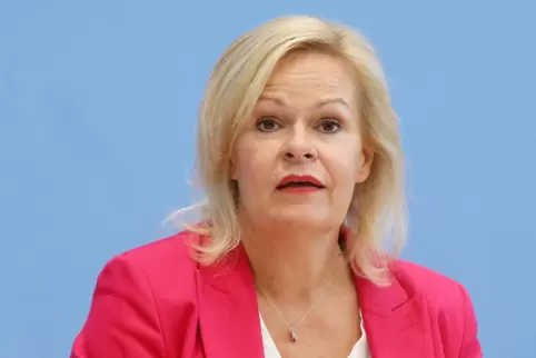 Der Fall Schönbohm holt Bundesinnenministerin Nancy Faeser (SPD) ein.