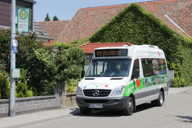 Die Ticketpreise bleiben vorübergehend, das Fahrzeug wird ausgetauscht: Ab 2024 ist ein Elektro-Kleinbus in Grünstadt unterwegs.