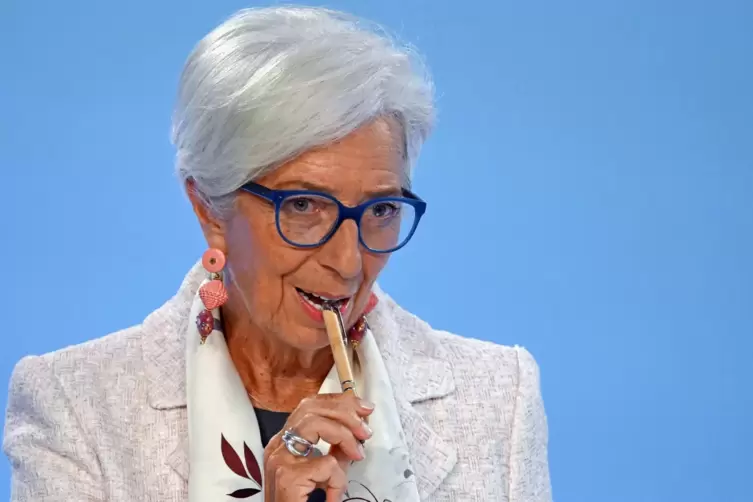 Erhöht sie den Leitzins oder nicht: EZB-Chefin Christine Lagarde. 