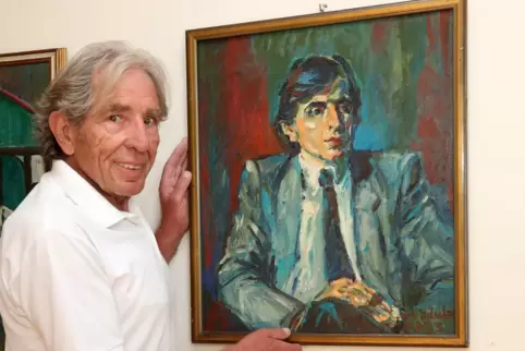 Werner Häckel hat gemeinsam mit seinen Brüdern die Werke seines Großonkels Otto Ditscher für die Ausstellung zusammengetragen. 