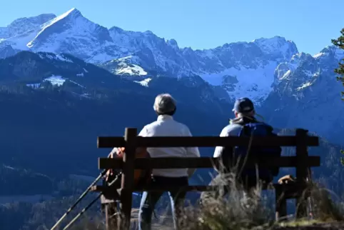 Ort der Vermisstensuche: die Alpspitze.