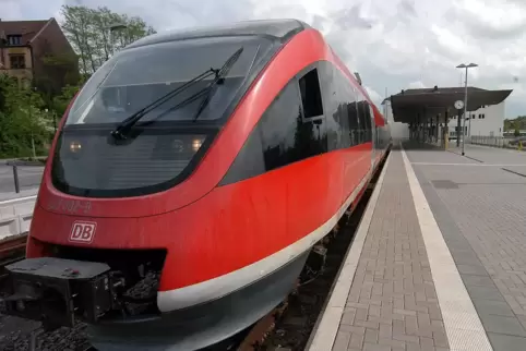 Der Bahnhof in Pirmasens. 