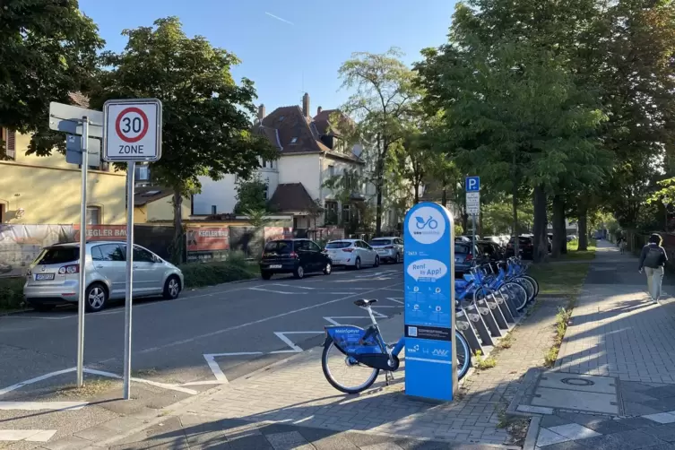 Prinz-Luitpold-Stra&szlig;e: Die Parkpl&auml;tze stehen bislang &uuml;berwiegend Anwohnern zur Verf&uuml;gung.