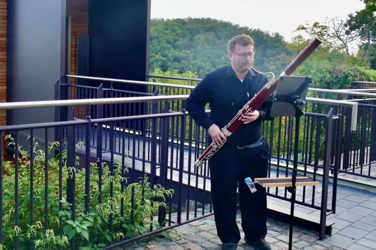 Bl&auml;ser wie dieser stellten die &bdquo;WaldmusiK&ldquo; von Bernd Thewes vor. 
