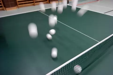  Tischtennis beim TV ist gefragt. 