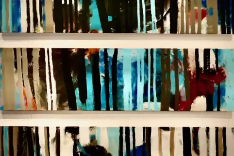Elisabeth Schael: „Triptychon“, Acryl auf Leinwand.