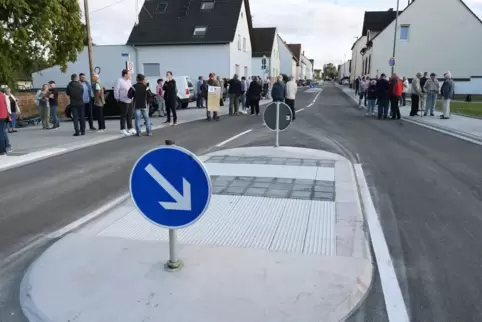 Da war mächtig was los bei der Freigabe der Gersbacher Straße. 