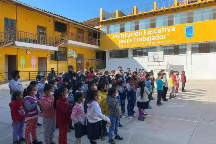 Profitieren von der Arbeit des Vereins: Kinder in Peru. 