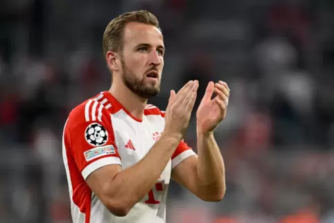 Treffsicher im Trikot der Bayern: Stürmerstar Harry Kane. 