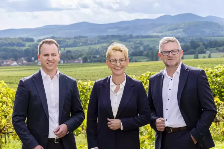 Der künftige Vorstand (von links): Marco Kern, Yvonne Zimmermann und Bernd Lehmann. 